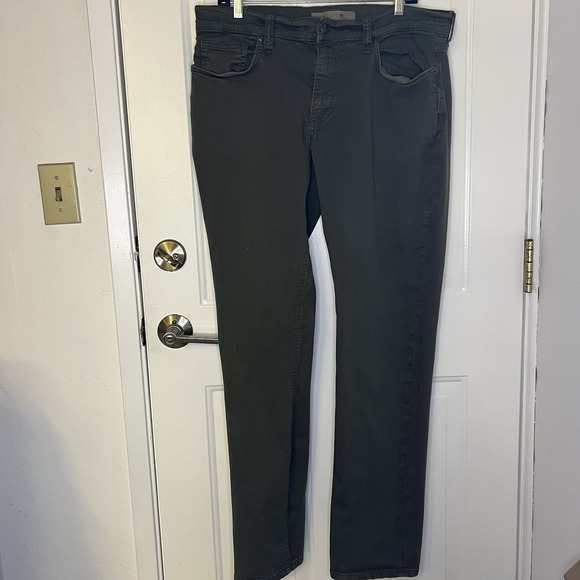 Joes Men's Five Pockets Straight‎ Leg Denim Pants Brown Green Size 36 - Picture 1 of 7